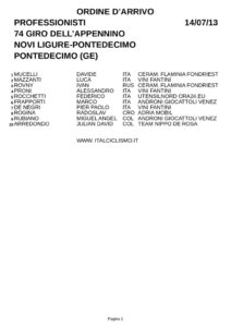 thumbnail of APPENNINO 13 ORD