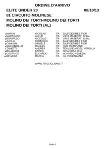 thumbnail of MOLINO 13 ORD