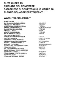 thumbnail of SAN GINESE DI COMPITO SQUADRE PARTECIPANTI