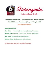thumbnail of FIORENZUOLA 2018 PROGRAMMA