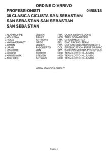 thumbnail of SAN SEBASTOAN ARRIVO 20018