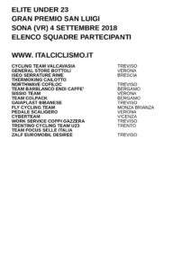 thumbnail of U 23 GP SAN LUIGI 2018 SQUADRE PARTECIPANTI EM PRODUCT