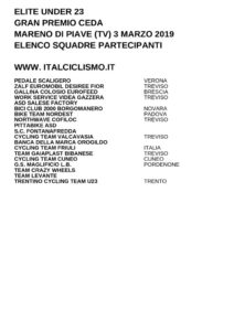 thumbnail of U23 GP CEDA 2019 SQUADRE PARTECIPANTI
