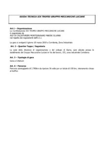 thumbnail of Guida tecnica TROFEO GRUPPO MECCANICHE LUCIANI 2019