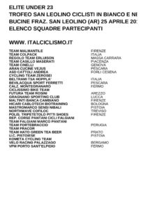 thumbnail of U 23 TROFEO SAN LEOLINO 2019 SQUADRE PARTECIPANTI