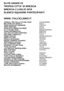thumbnail of U23 TROFEO CITTA DI BRESCIA 2019 SQUADRE PARTECIPANTI EM PRODUCT