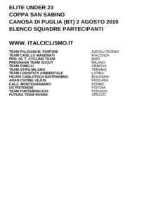 thumbnail of U23 COPPA SAN SABINO 2019 SQUADRE PARTECIPANTI EM PRODUCT – Copia