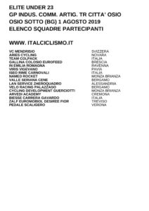 thumbnail of U23 GP INDUS COMM TR CITTA DI OSIO 2019 SQUADRE PARTECIPANTI EM PRODUCT