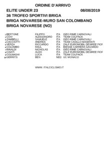 thumbnail of XCFRR BRIGA NOVARESE SPORTIVI 2019 ORDINE ARRIVO BHHGT