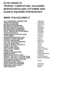 thumbnail of U 23 TROFEO I COMITATI DEL VALDARNO 2020 SQUADRE PARTECIPANTI EM PRODUCT –
