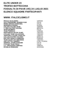 thumbnail of U23 TROFEO BOTTECCHIA 2021 SQUADRE PARTECIPANTI