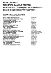 thumbnail of U23 MEMORIAL DANIELE TORTOLI 2021 SQUADRE PARTECIPANTI