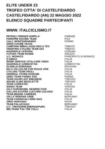 thumbnail of U23 TROFEO CITTA DI CASTELFIDARDO 2022 SQUADRE PARTECIPANTI